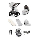 Egg 3 Luxury Shell i Size Travel System - Houndstooth Silver