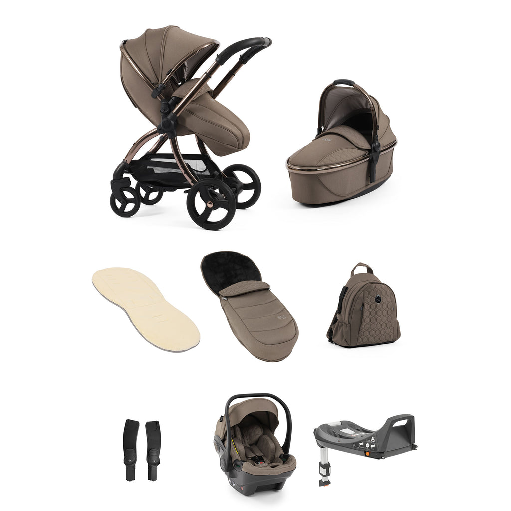 Egg 3 Luxury Shell i Size Travel System - Mink