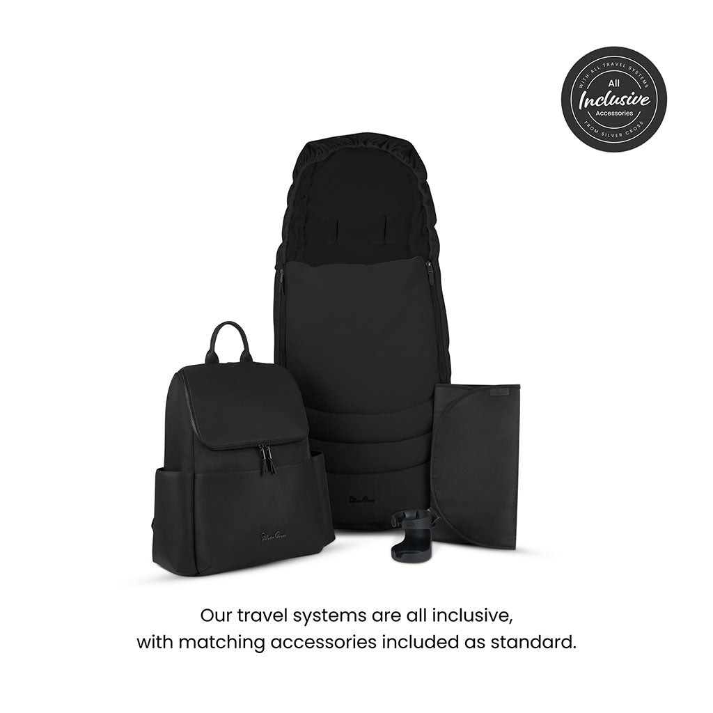 Silver Cross Cove Pushchair Accessory Bundle - Onyx