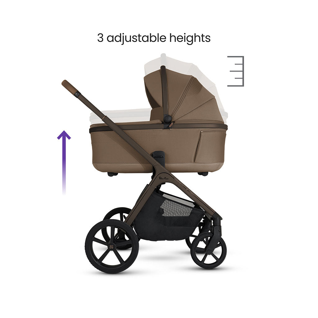 Silver Cross Cove Pushchair Ultimate 360 Car Seat Bundle - Maple
