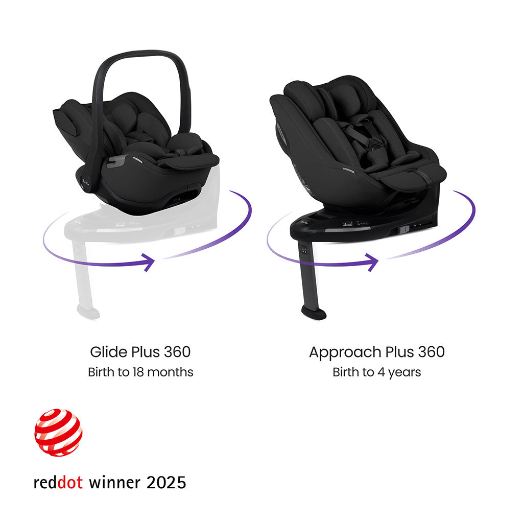 Silver Cross Cove Pushchair Ultimate 360 Family Car Seat Bundle - Pewter