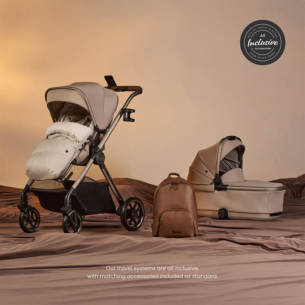 Silver Cross Reef 2 Special Edition Ultimate 360 Iconic Black Car Seat Family Bundle - Frappe