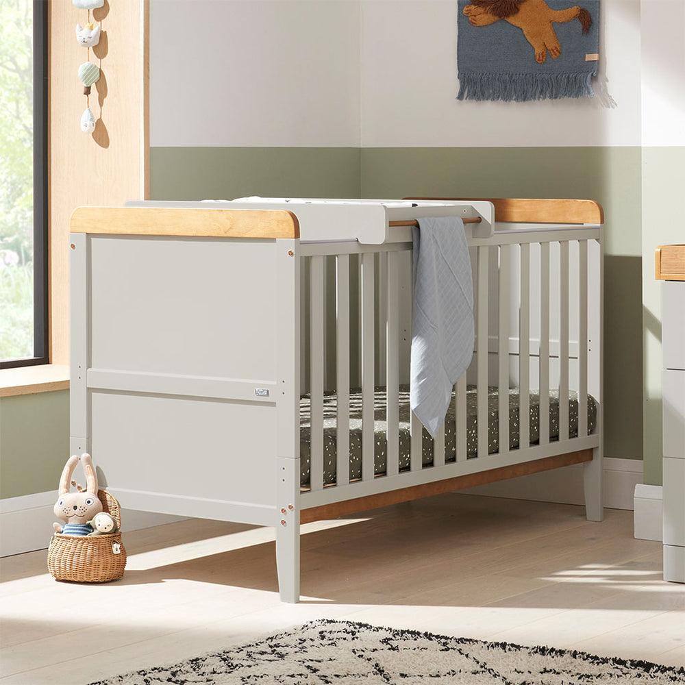 Tutti Bambini Rio Cot Bed with Cot Top Changer & Mattress - Dove Grey ...