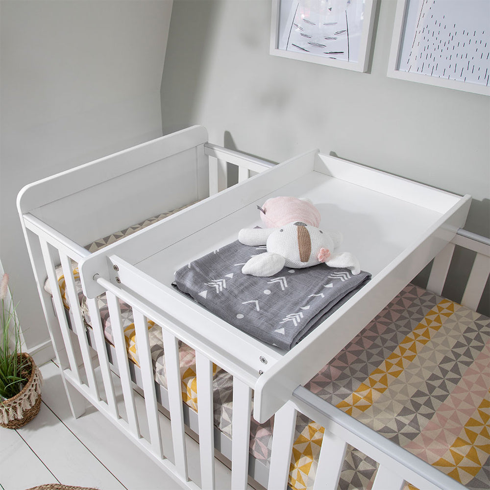 Tutti Bambini Rio Cot Bed with Cot Top Changer & Mattress - White ...