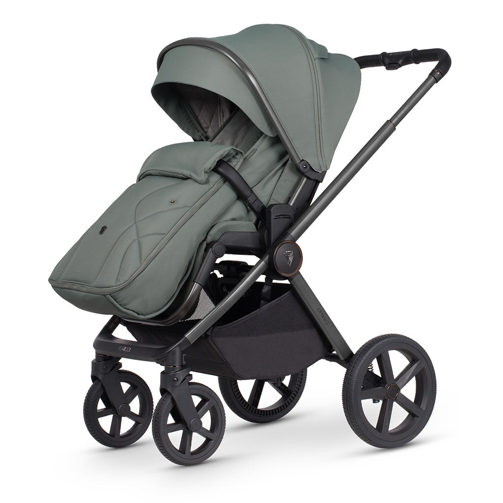 Venicci Upline 2 - 3 in 1 Pushchair with Tiago Car Seat and Base - Aloe