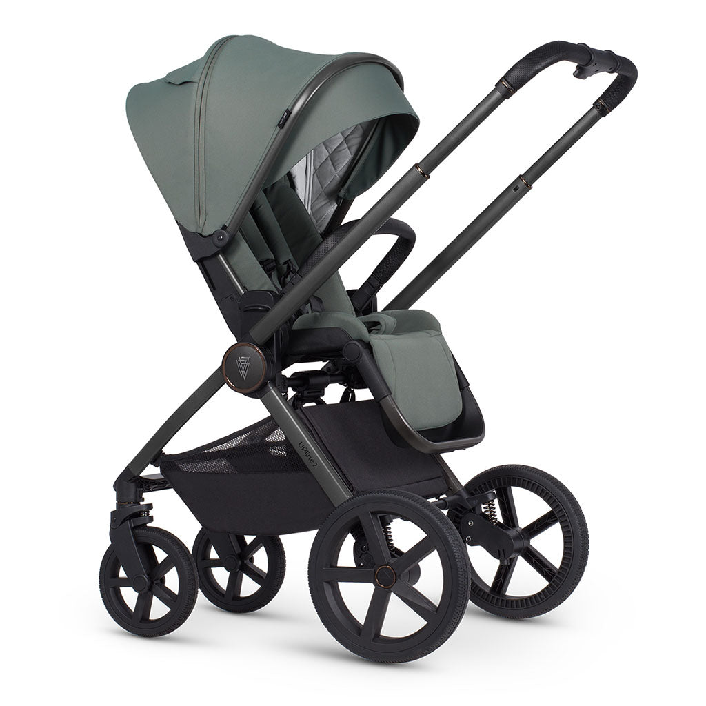 Venicci Upline 2 - 3 in 1 Pushchair with Tiago Car Seat and Base - Aloe