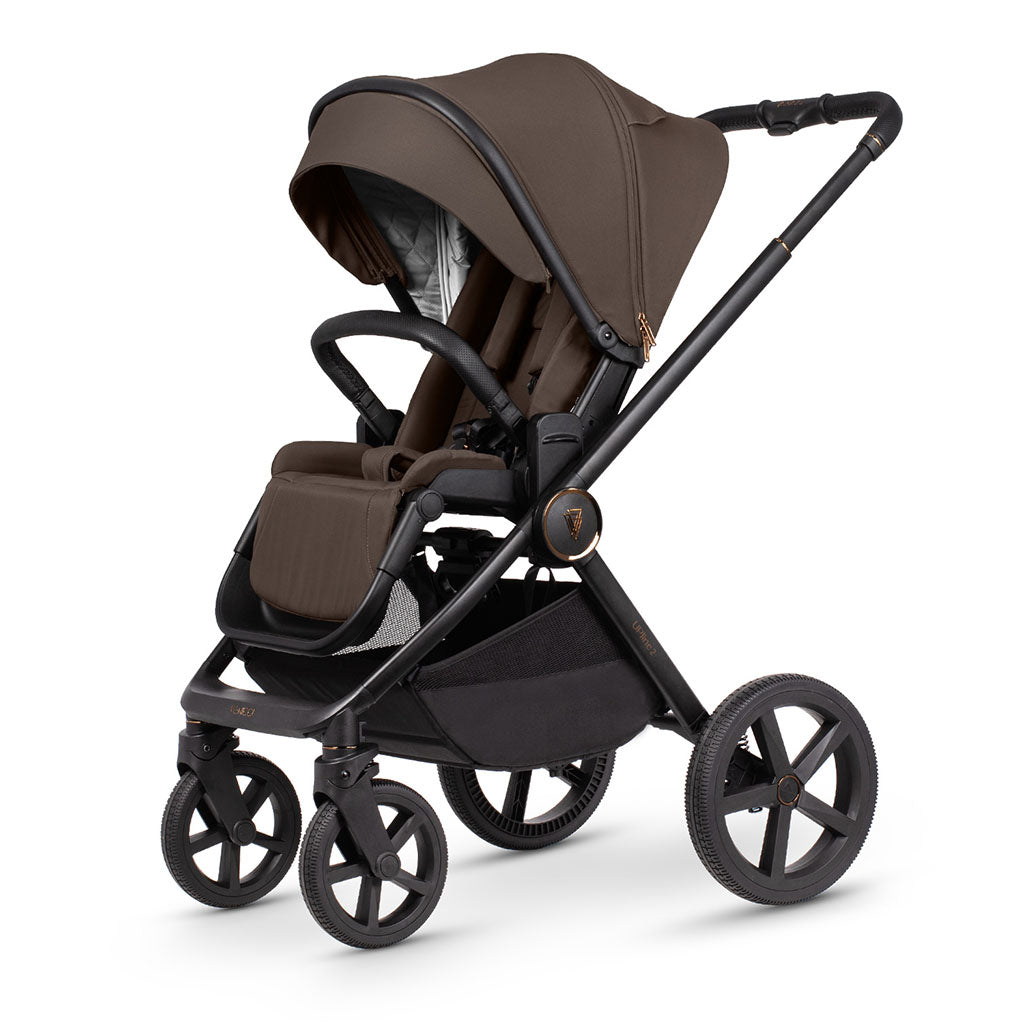 Venicci Upline 2 - 3 in 1 Pushchair with Tiago Car Seat and Base - Brownie