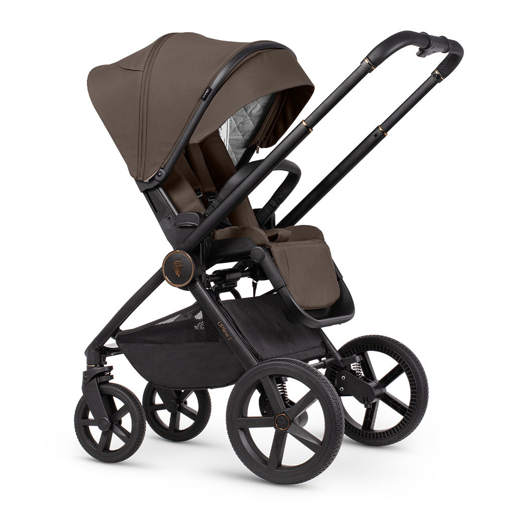 Venicci Upline 2 - 3 in 1 Pushchair with Tiago Car Seat and Base - Brownie