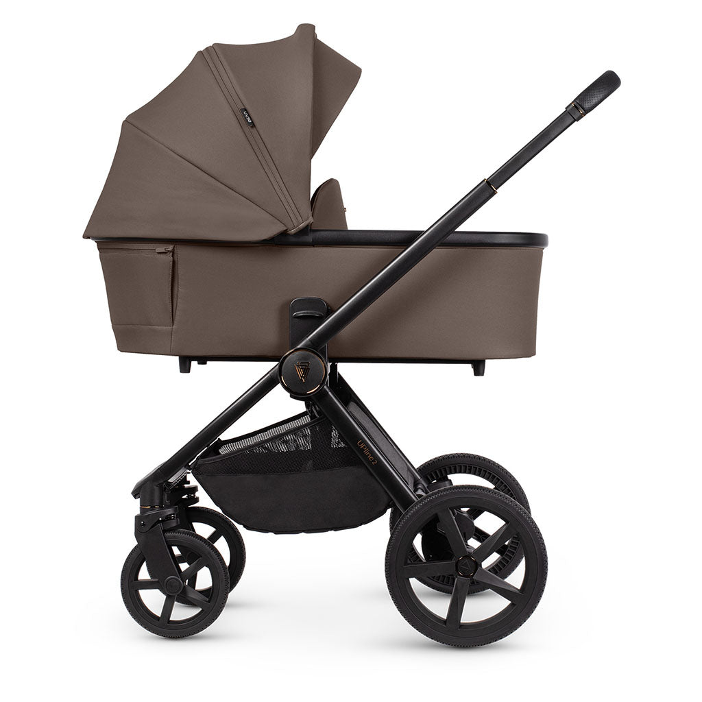 Venicci Upline 2 - 3 in 1 Pushchair with Tiago Car Seat and Base - Brownie