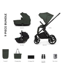 Venicci Claro 3 in 1 Pushchair with Tiago Black Car Seat - Forest