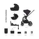 Venicci Claro 3 in 1 Pushchair with Tiago Black Car Seat and Base - Noir