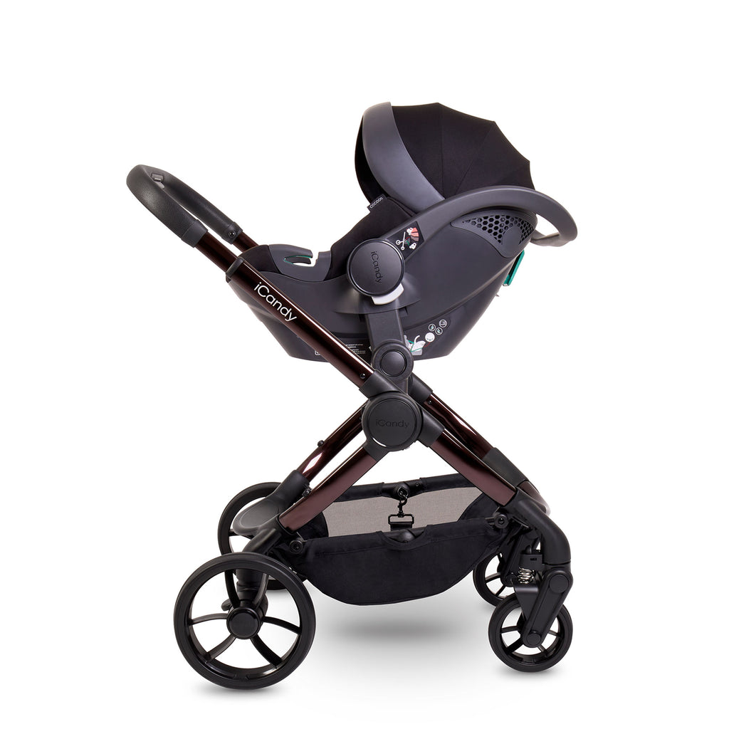 iCandy Peach 7 Pushchair and Carrycot Complete Car Seat Bundle - Coco