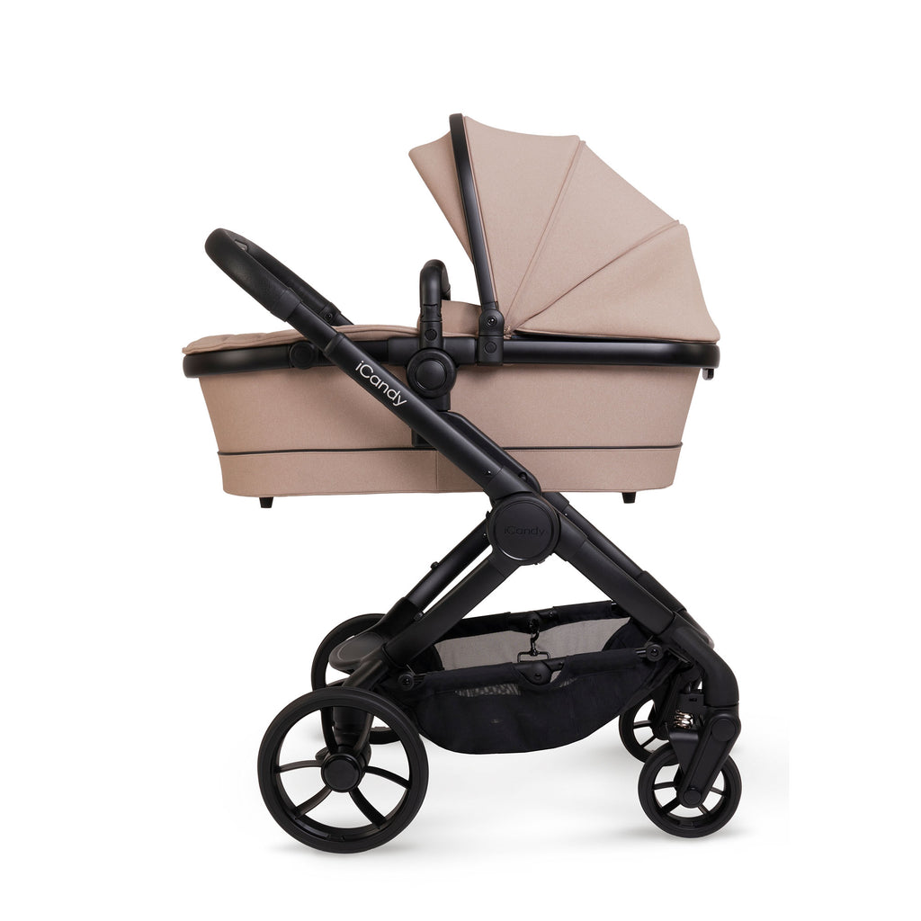 iCandy Peach 7 Pushchair and Carrycot Complete Car Seat Bundle - Cookie