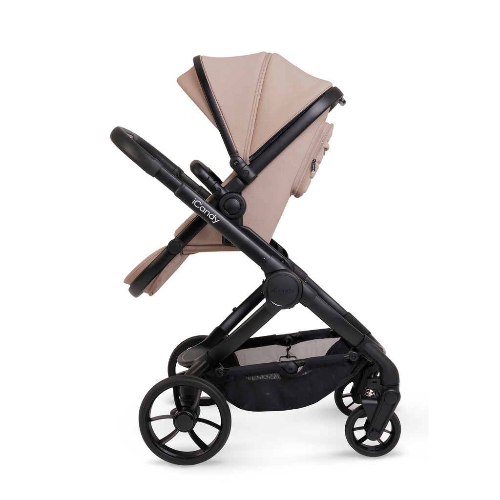 iCandy Peach 7 Pushchair and Carrycot Complete Car Seat Bundle - Cookie