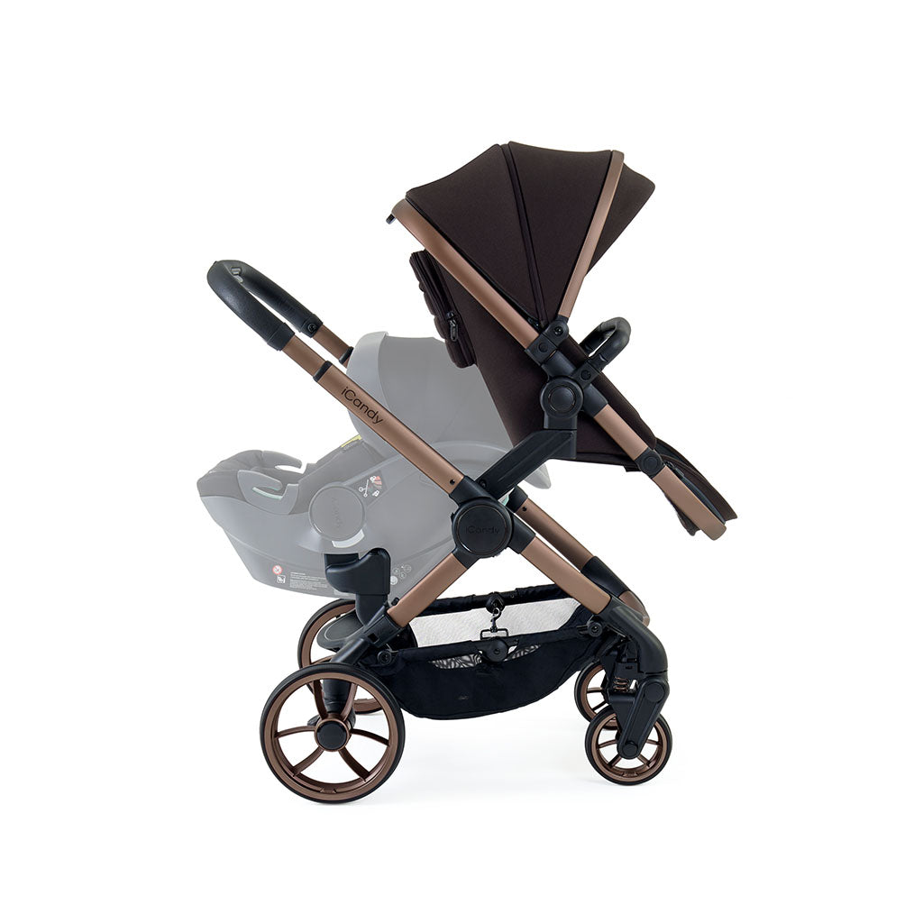 iCandy Peach 7 Pushchair and Carrycot Double Bundle - Pecan