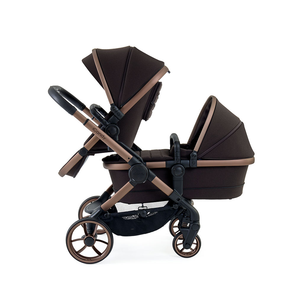 iCandy Peach 7 Pushchair and Carrycot Double Bundle - Pecan