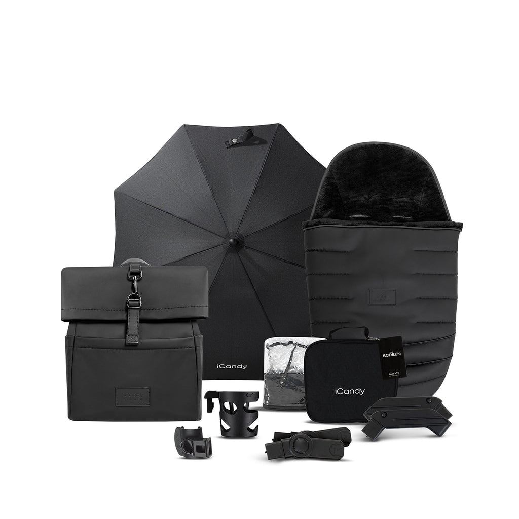 iCandy Peach 7 Studio Pushchair and Carrycot Complete Car Seat Bundle