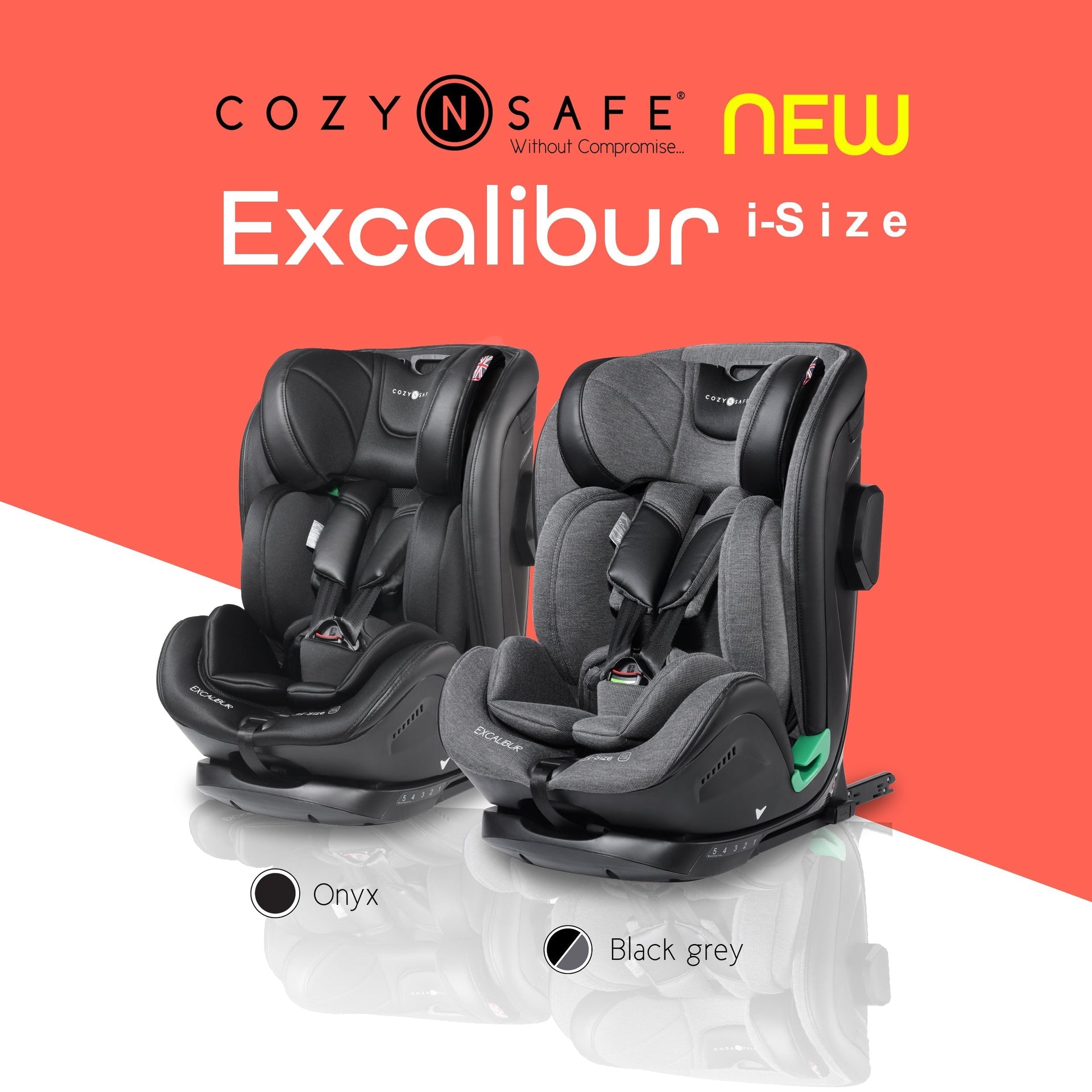 Cozy N Safe Excalibur i-Size Child Car Seat – Safe, Stylish, and Super Comfortable