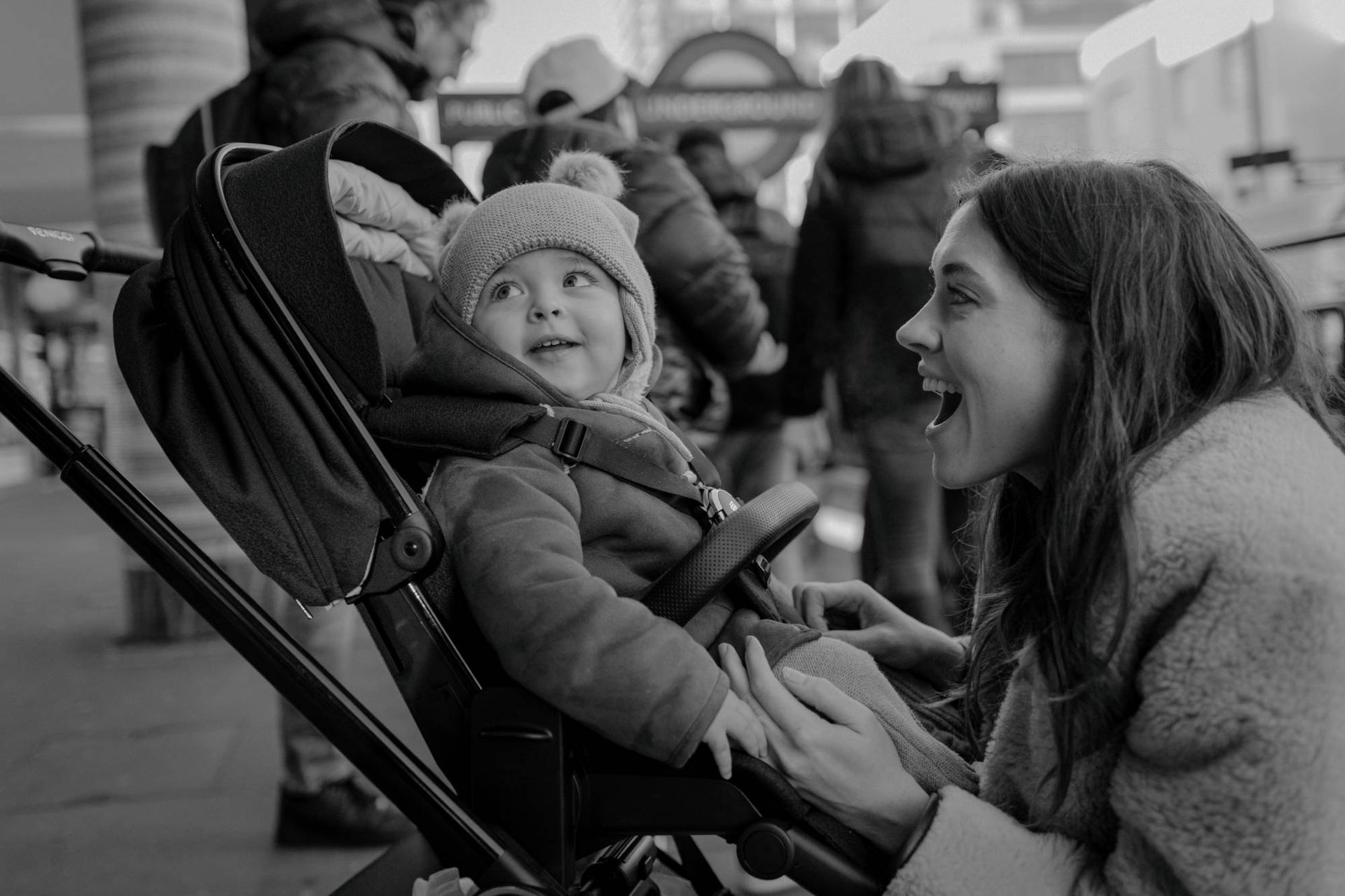 Baby in Venicci Pram with Mother | Chelsea Baby 