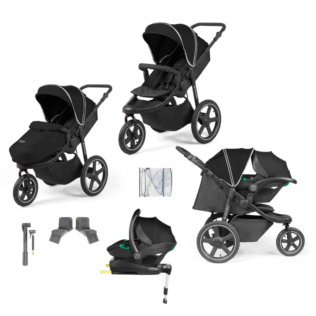 Ickle Bubba Venus Max Jogger Stroller i-Size Travel System with Isofix Base - Chelsea Baby