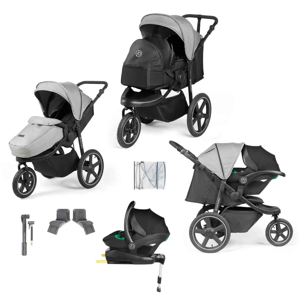 Ickle Bubba Venus Prime Jogger i-Size Travel System with Newborn Cocoon - Chelsea Baby