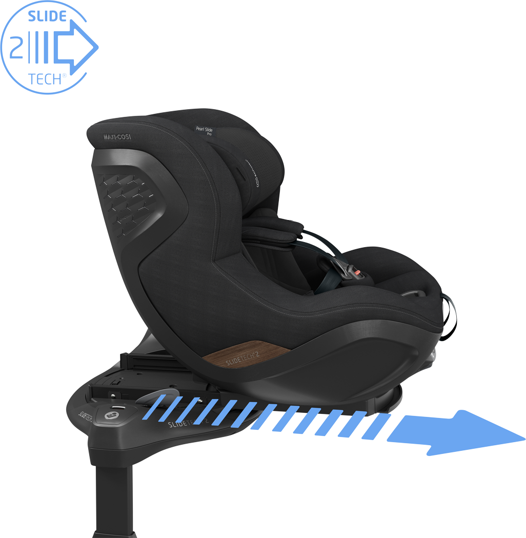 Maxi Cosi Pearl Slide Pro Car Seat - Authentic Black