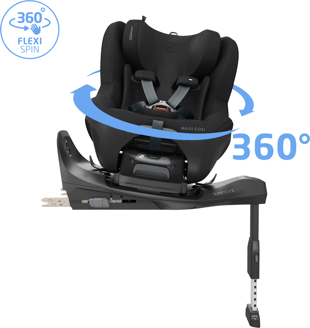 Maxi Cosi Pearl Slide Pro Car Seat - Authentic Black