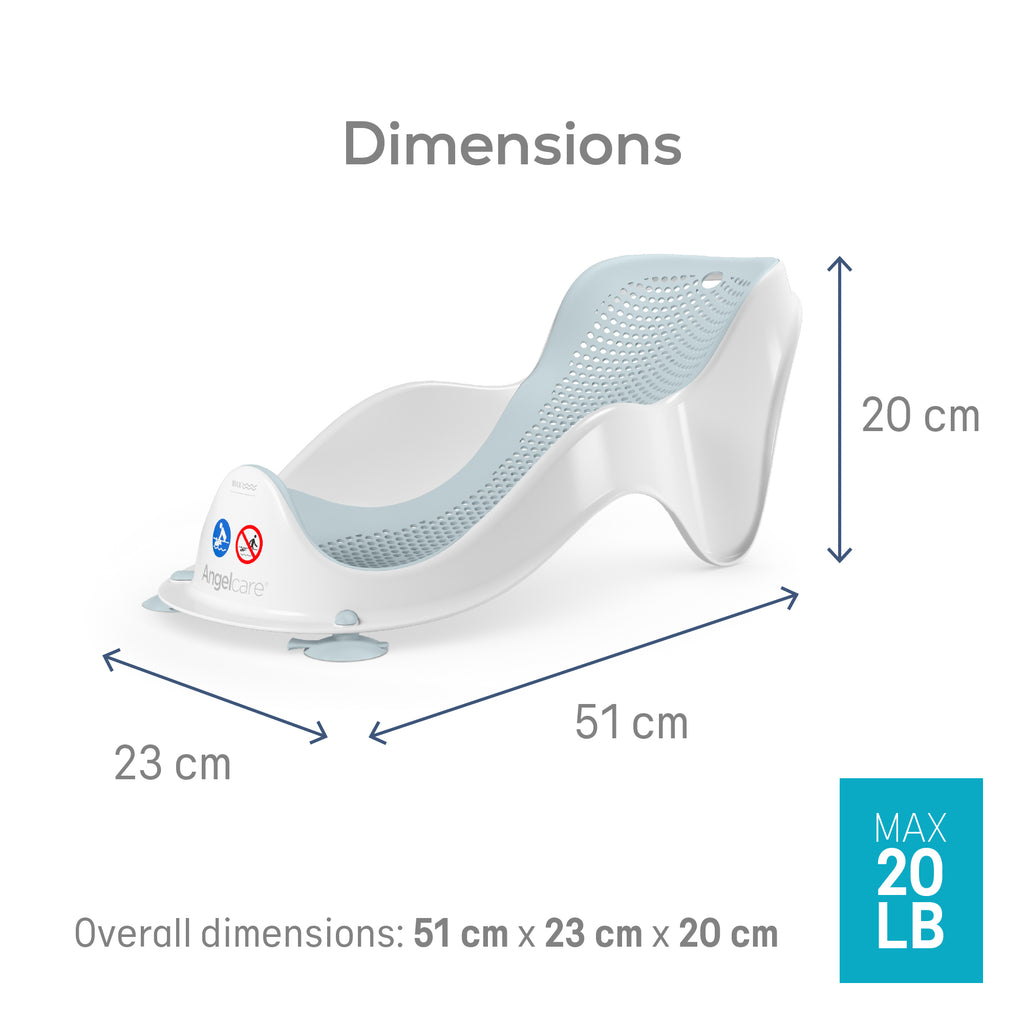 Angelcare Soft Touch Mini Bath Support Aqua