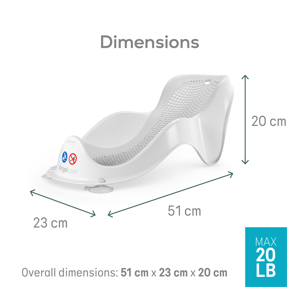 Angelcare Soft Touch Mini Bath Support Grey