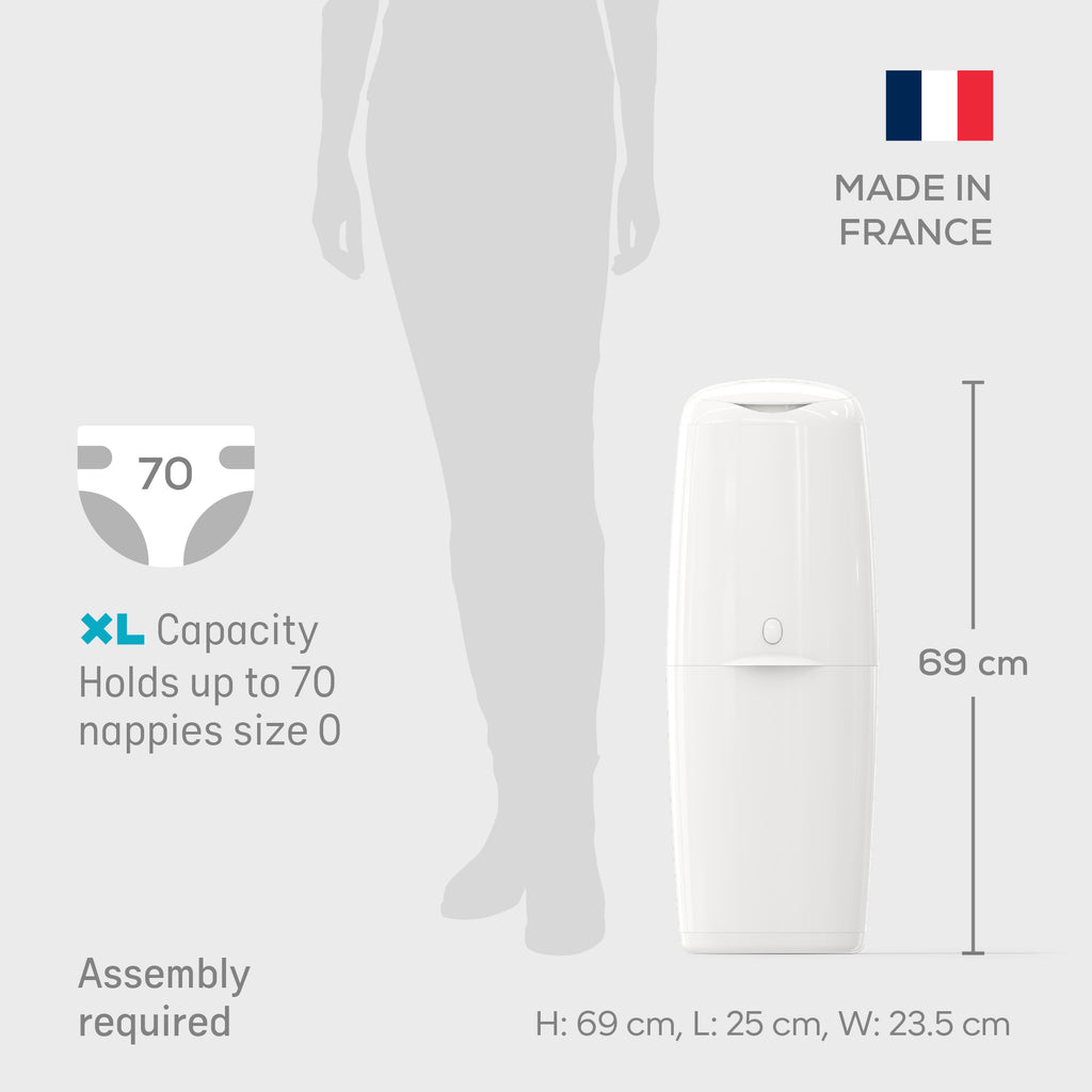 Angelcare Classic XL Nappy Disposal System with Octagonal Refill