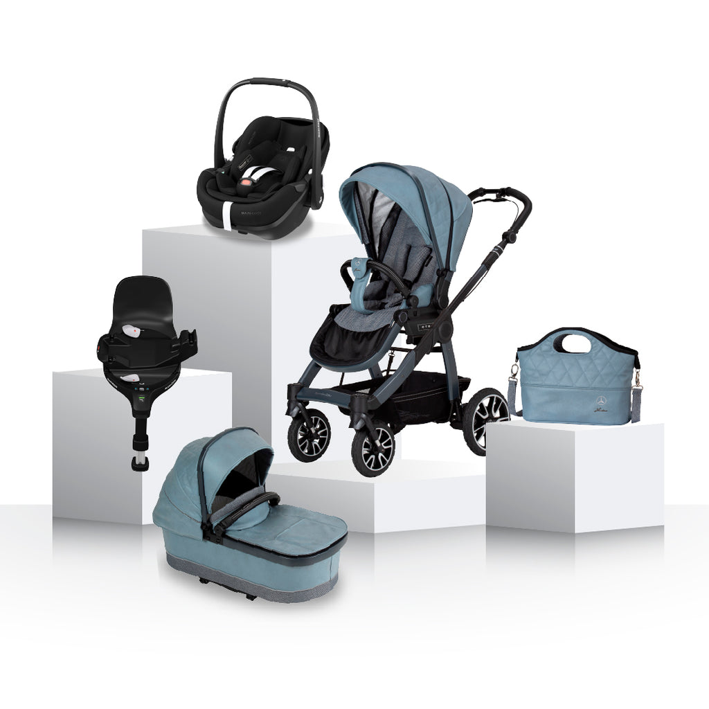 Mercedes-Benz All-Terrain GTR and Maxi Cosi Pebble Pro 2 Travel System - Denim Blue