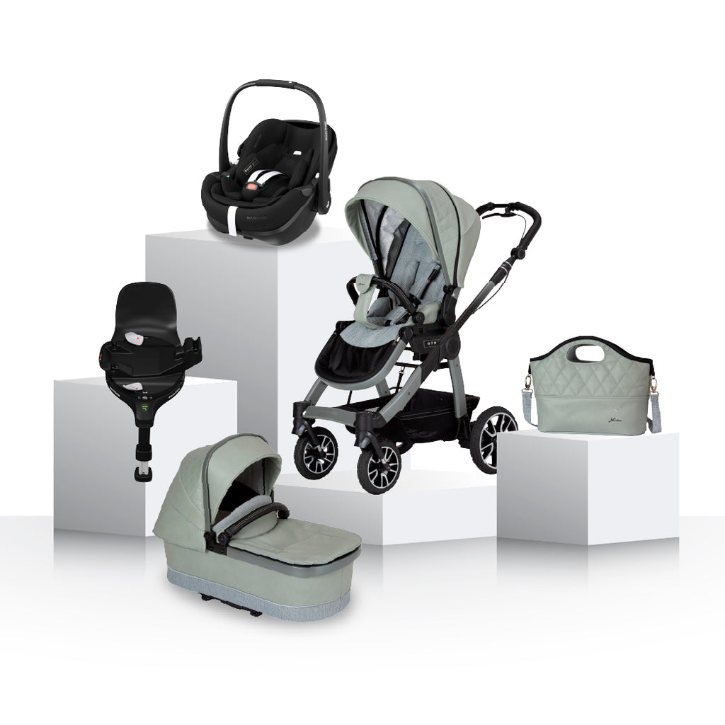Mercedes-Benz All-Terrain GTR and Maxi Cosi Pebble Pro 2 Travel System - Sage Grey