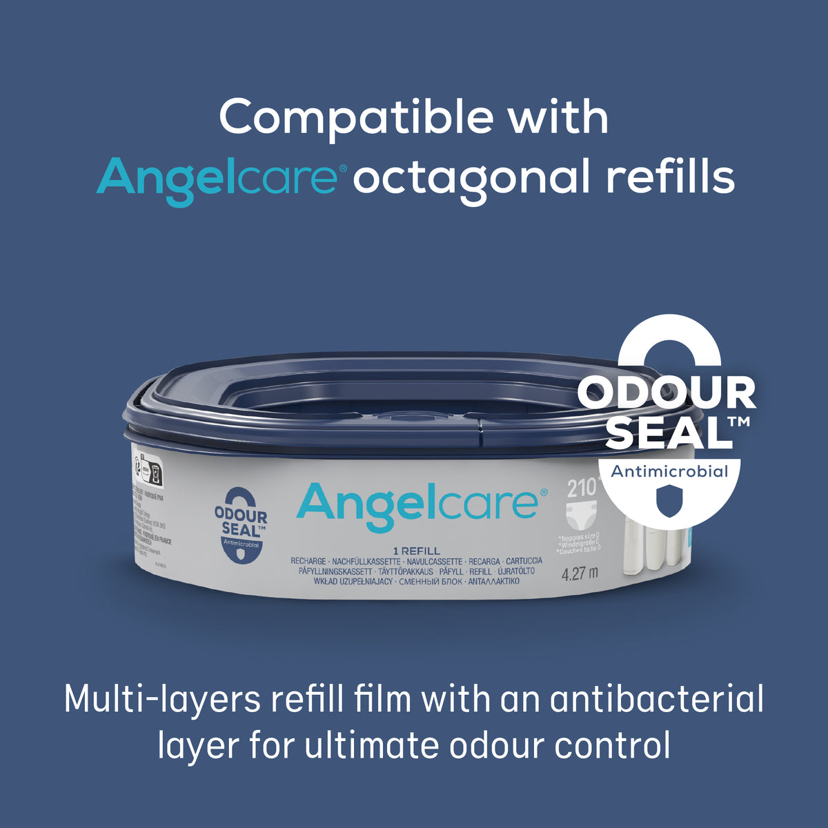 Angelcare_Classic_XL_Nappy_Disposal_System_with_Octagonal_Refill_3