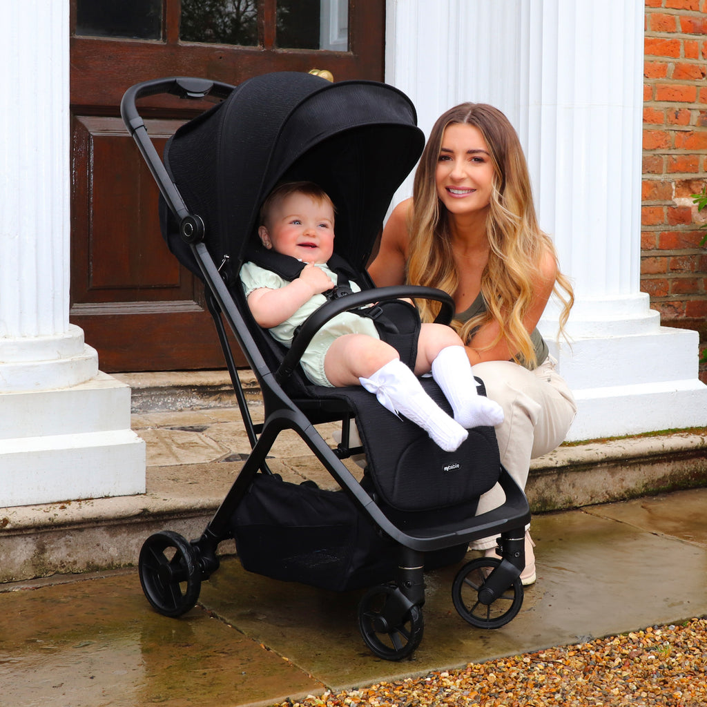 My Babiie MBX7 Plus Auto-Fold Stroller - Black