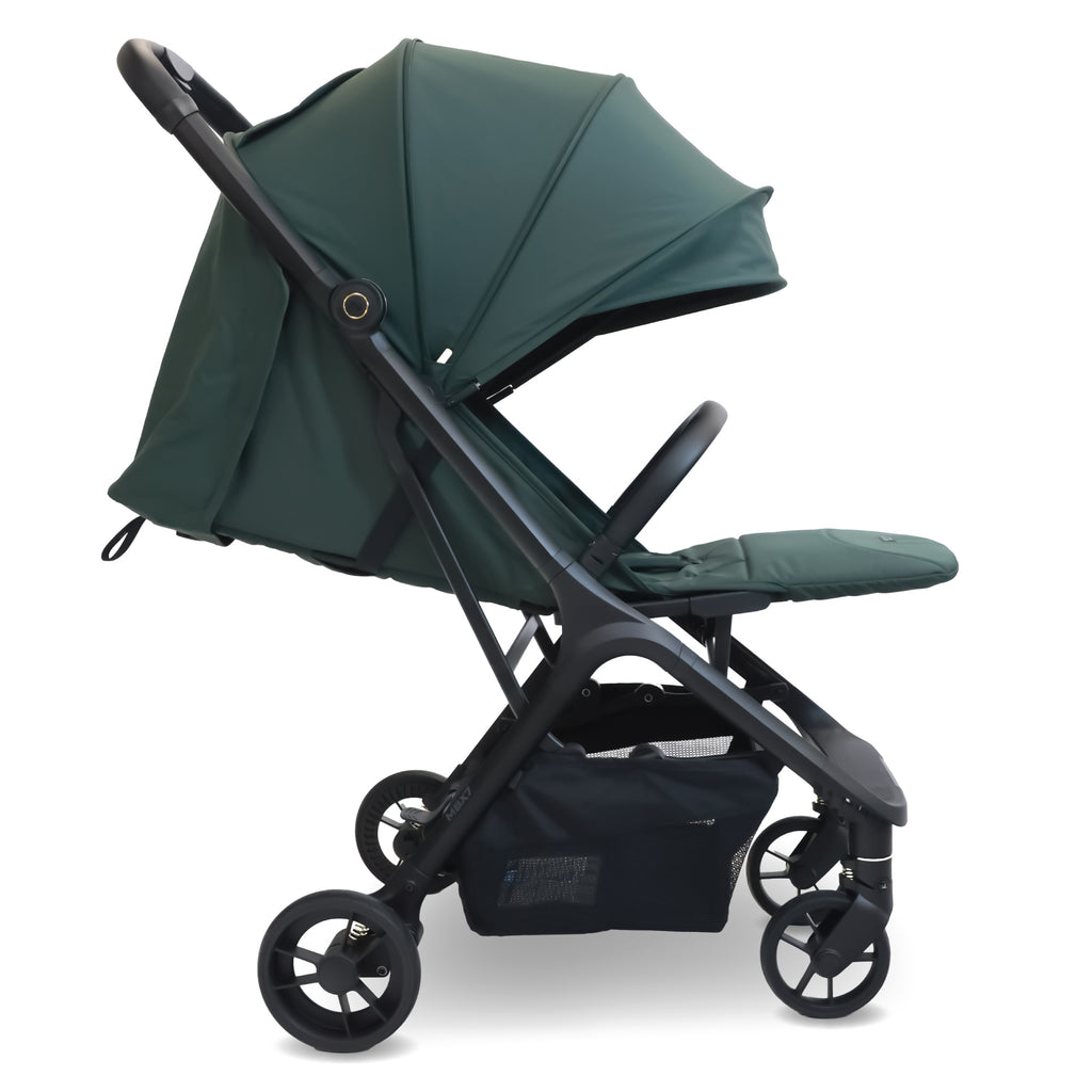 My Babiie MBX7 Plus Auto-Fold Stroller - Forest Green