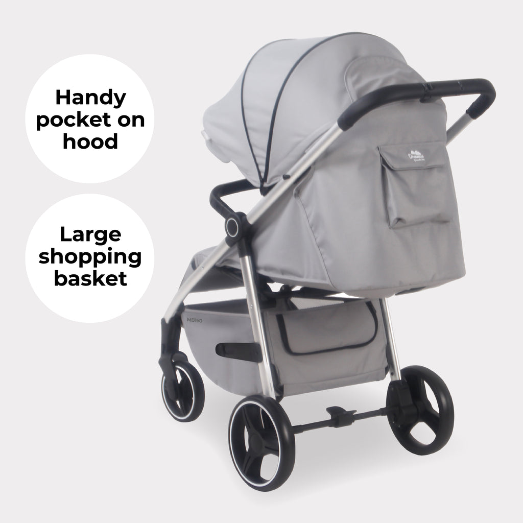 My Babiie MB160 Plus Pushchair - Grey Tropical