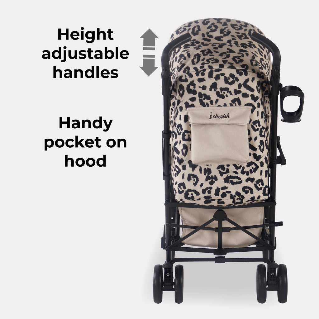 My Babiie MB51 Plus Stroller - Fawn Leopard