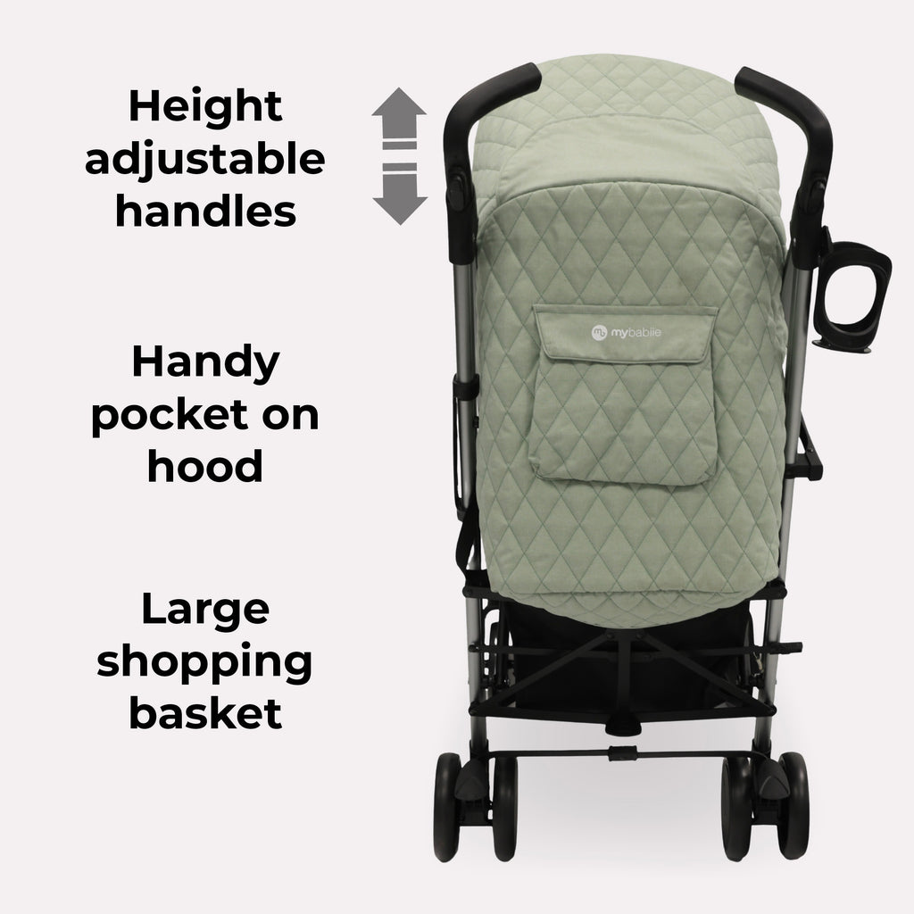 My Babiie MB51 Plus Stroller - Sage Green