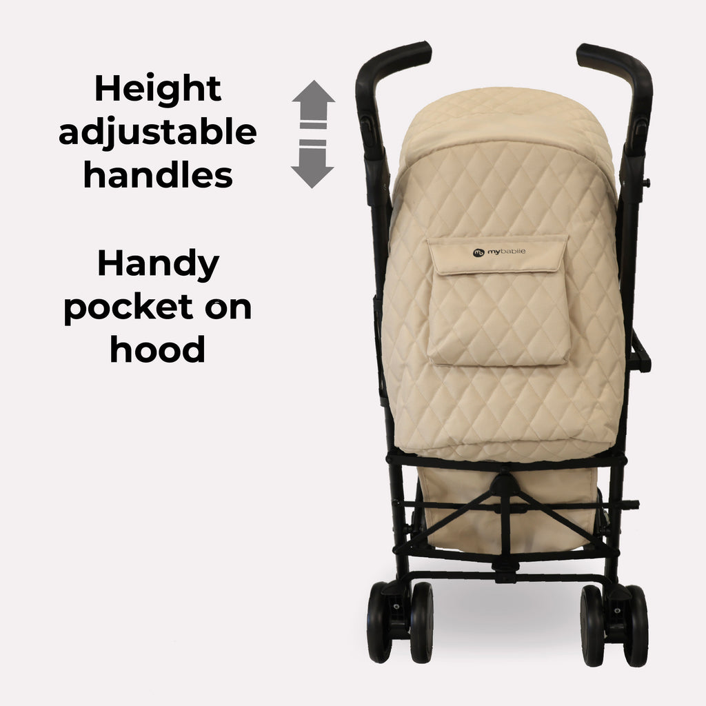 My Babiie MB51 Plus Stroller - Quilted Sand