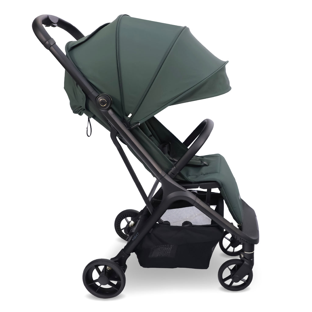 My Babiie MBX7 Plus Auto-Fold Stroller - Forest Green