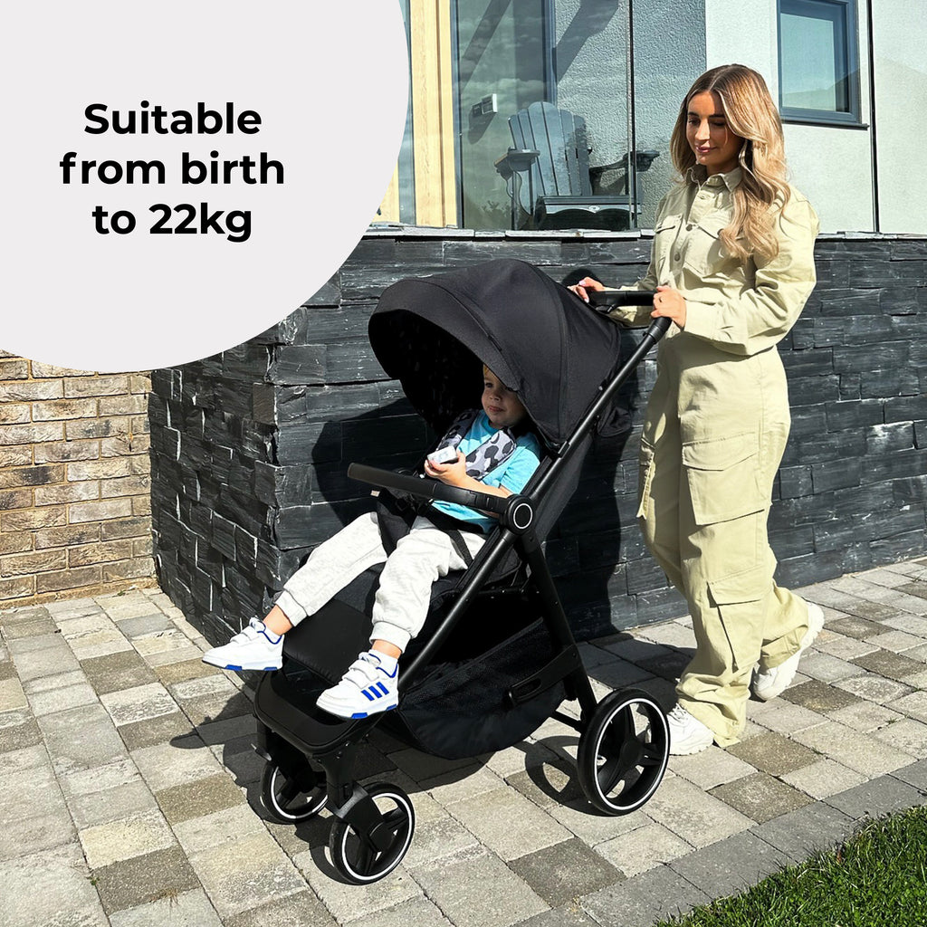 My Babiie MB160 Plus Pushchair - Black Leopard