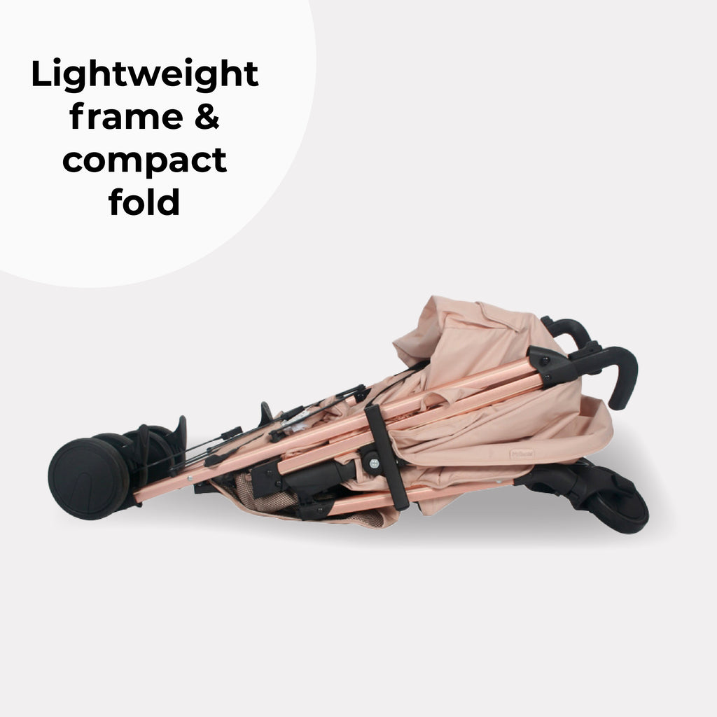 My Babiie MB51 Plus Stroller - Rose Gold Blush