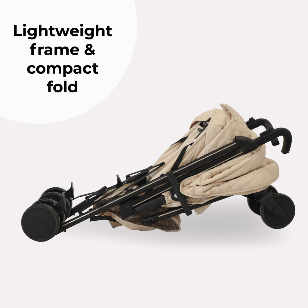 My Babiie MB51 Plus Stroller - Quilted Sand