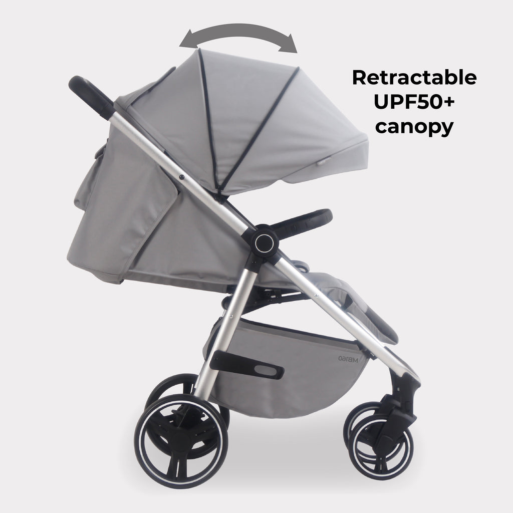 My Babiie MB160 Plus Pushchair - Grey Tropical