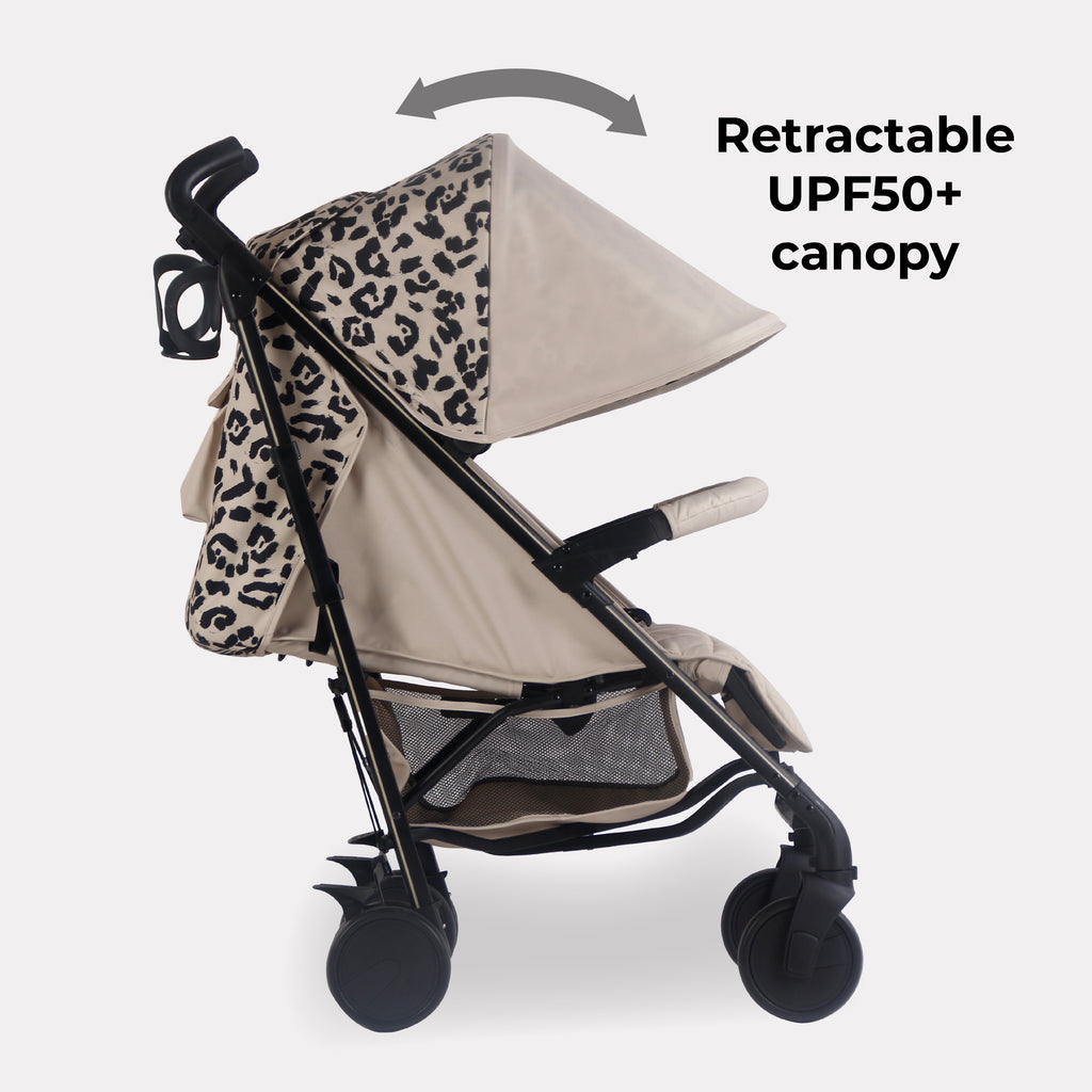 My Babiie MB51 Plus Stroller - Fawn Leopard
