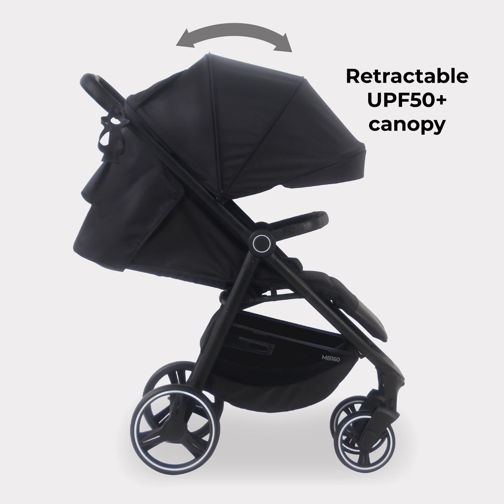 My Babiie MB160 Plus Pushchair - Black Leopard