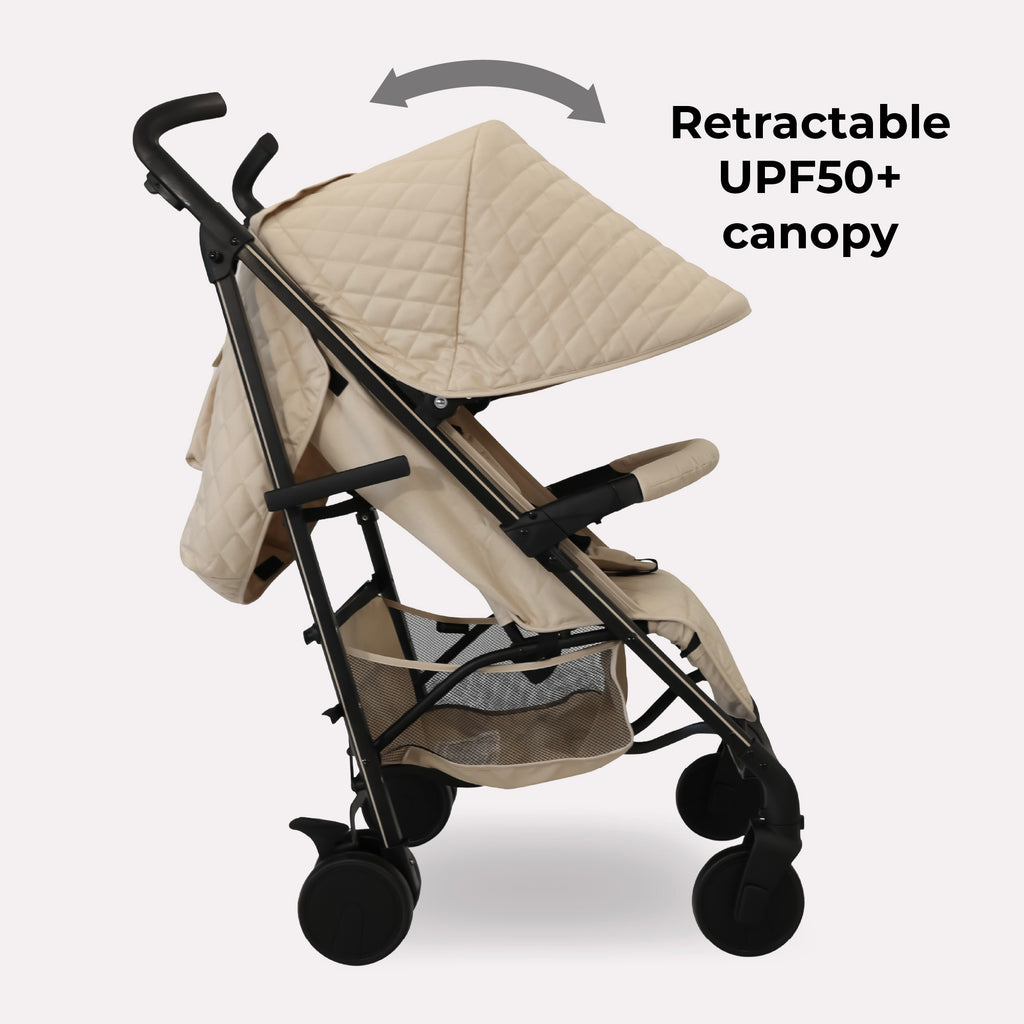 My Babiie MB51 Plus Stroller - Quilted Sand