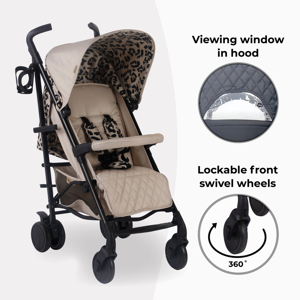 My Babiie MB51 Plus Stroller - Fawn Leopard