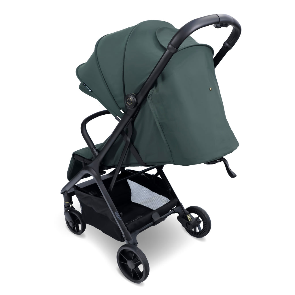 My Babiie MBX7 Plus Auto-Fold Stroller - Forest Green