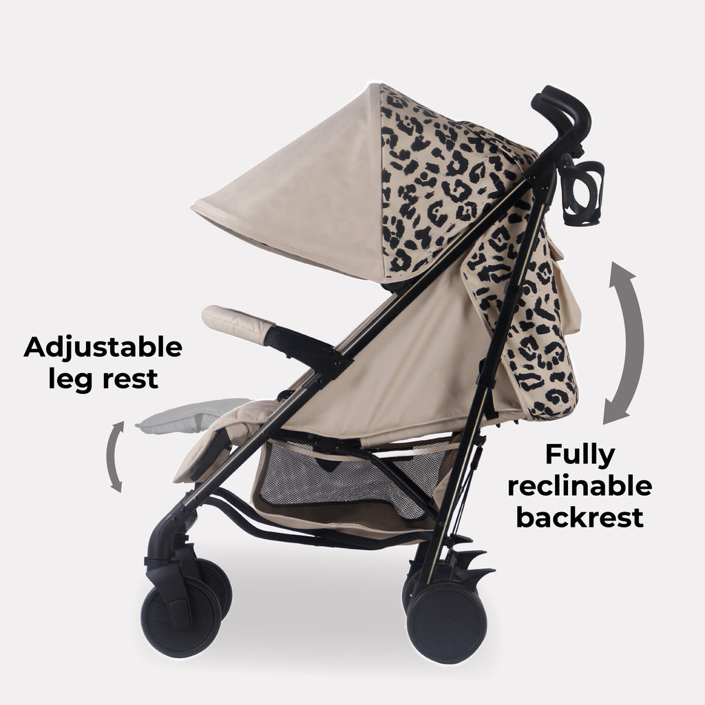 My Babiie MB51 Plus Stroller - Fawn Leopard